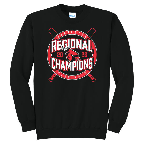 Forreston Baseball Regional Champs 2026 - Core Fleece Crewneck Sweatshirt Thumbnail